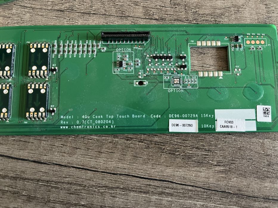 Модуль плата курування варочної поверхні Samsung De96-00729