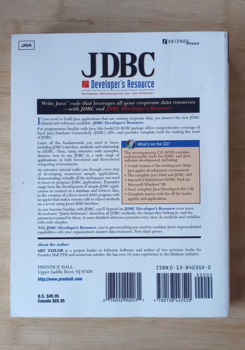 JDBC Developer's Resource by Art Taylor64283468644481121