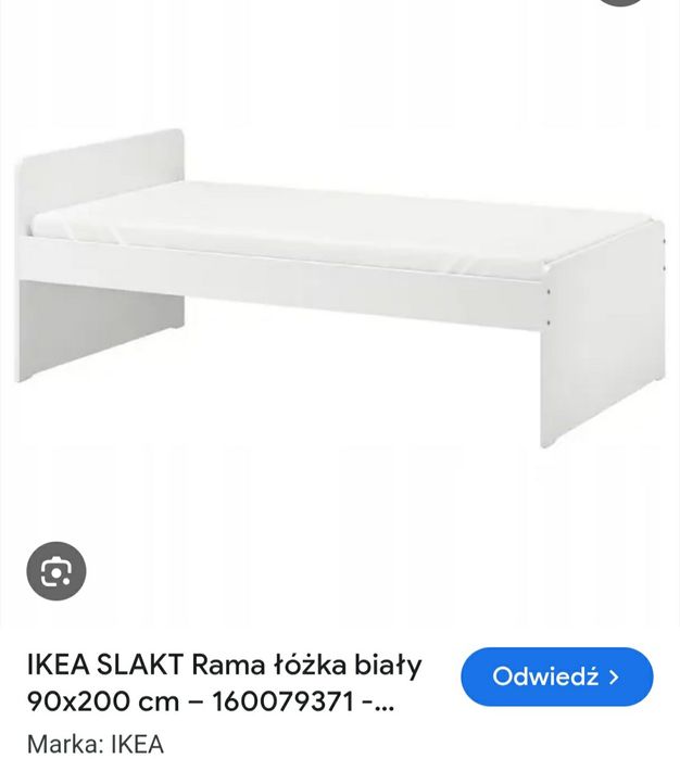 Rama łóżka Ikea Slakt 95x205