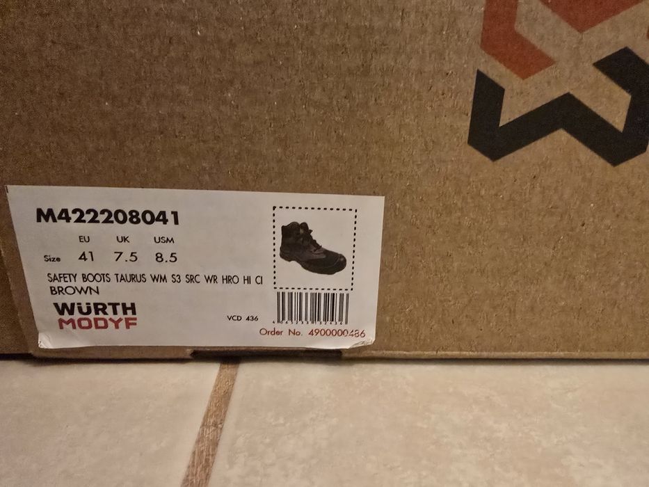 Botas Segurança Wurth Taurus N° 41