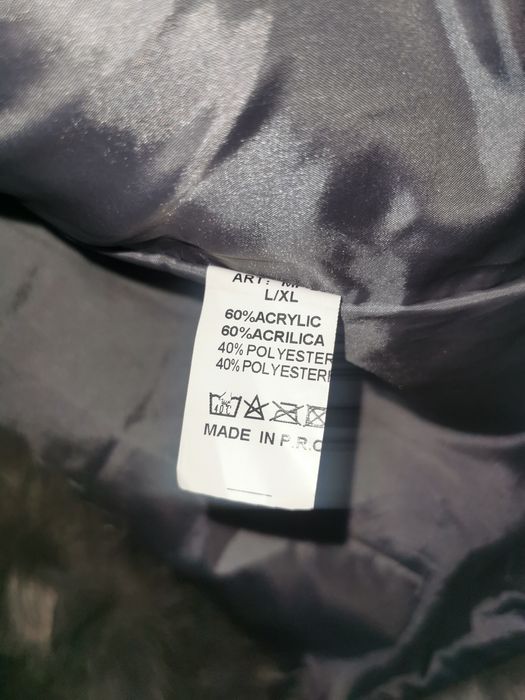 Szara kamizelka z futerka