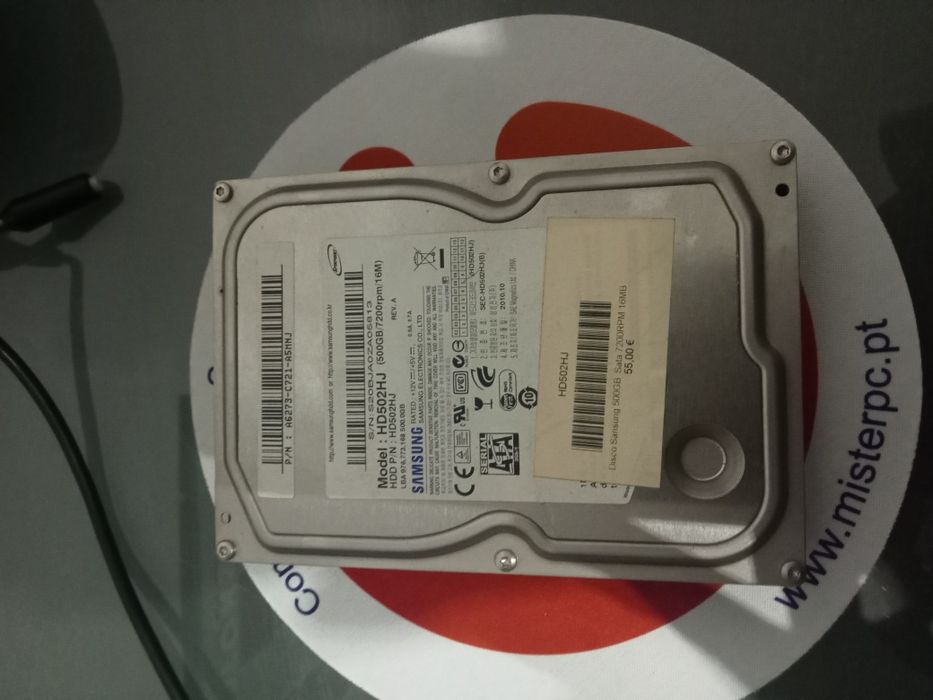 Vendo HDD da Samsung de 500gb