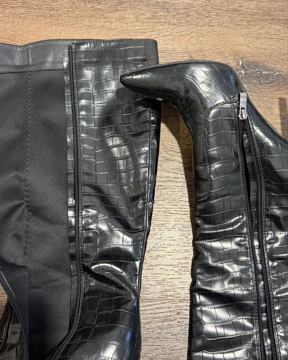 Botas Pretas Altas SHEIN em Couro – Tamanho 40