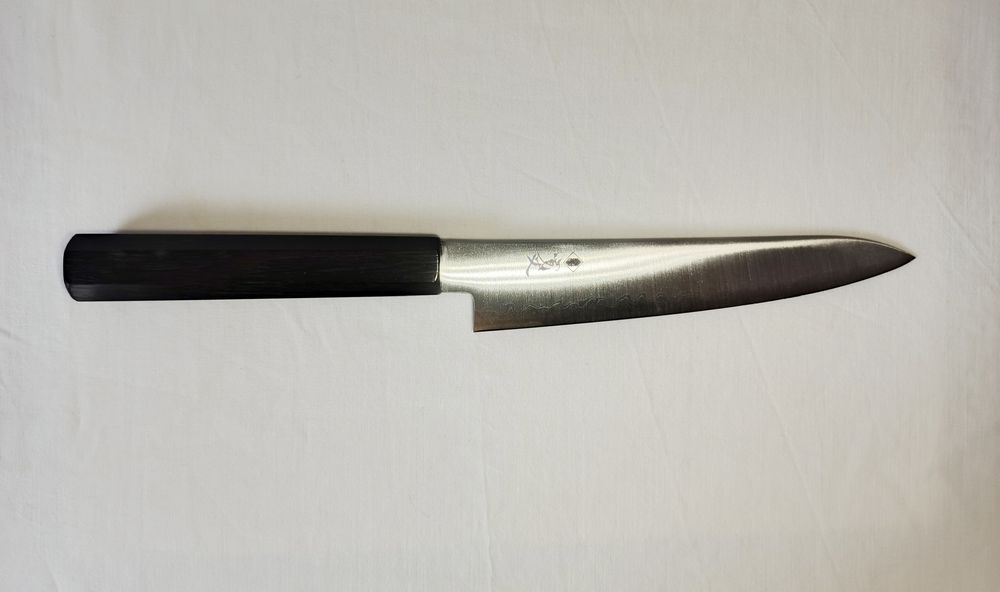 Japoński nóż Petty 150 mm Aogami Super | Ebony Handle | Seki Japan