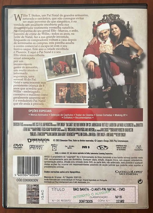 DVD "Bad Santa - O Anti-Pai Natal"