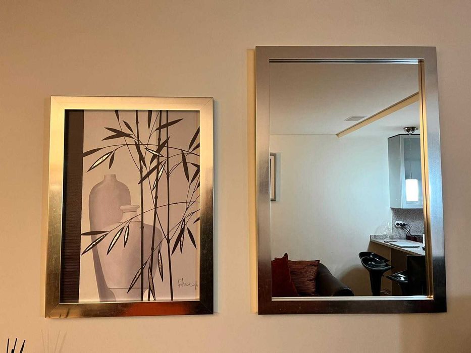 Quadros decorativos e espelho - Conjunto 6 quadros e um espelho - 70 €