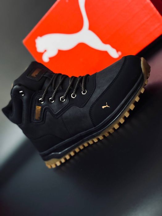 Кожаные ботинки Пума / Чоловічі черевики Пума / зимние кросовки Puma