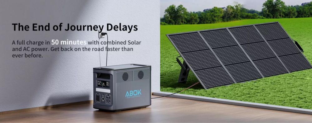 Зарядна станція ABOK 2000 Вт екофлов ecoflow экофлоу