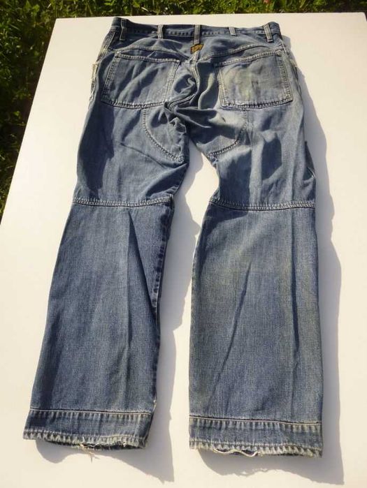 G-Star Jeans Elwood Raw Denim, blue destroyed, 33/32