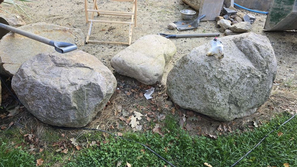 Duże ozdobne kamienie polne