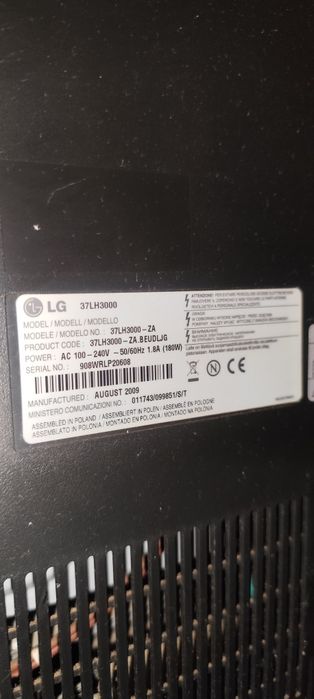 TV LG 37” para peças