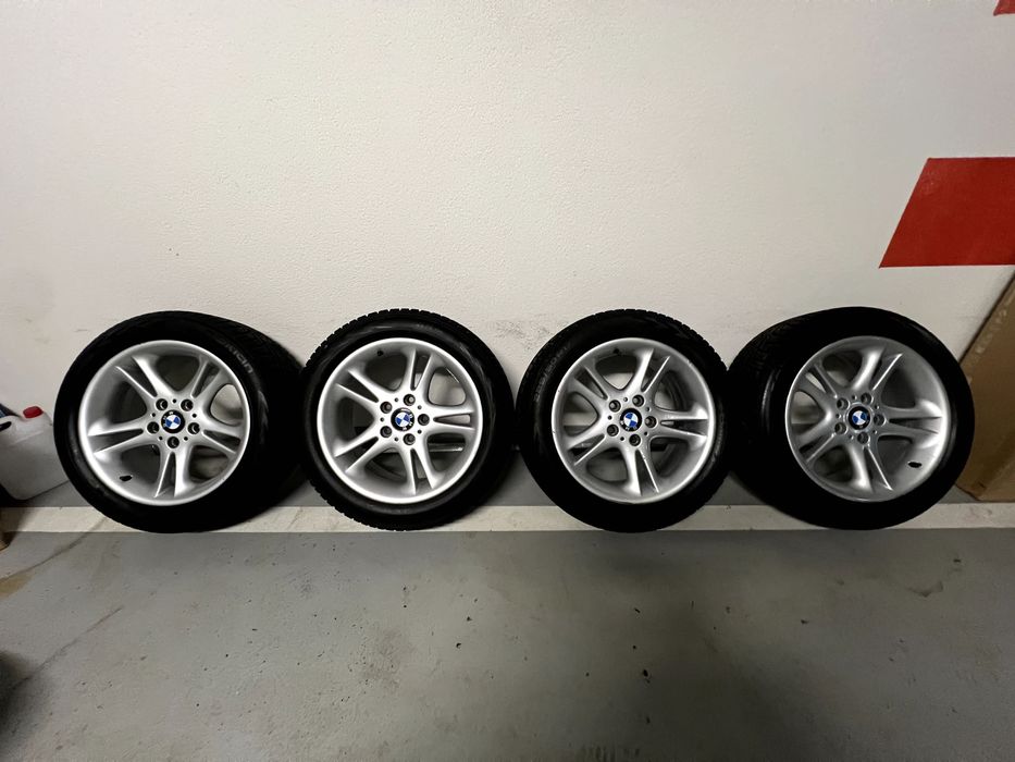 Koła zimowe BMW 17 cali styling 47+opony Nokian WR D4 8mm e36 e46 e90