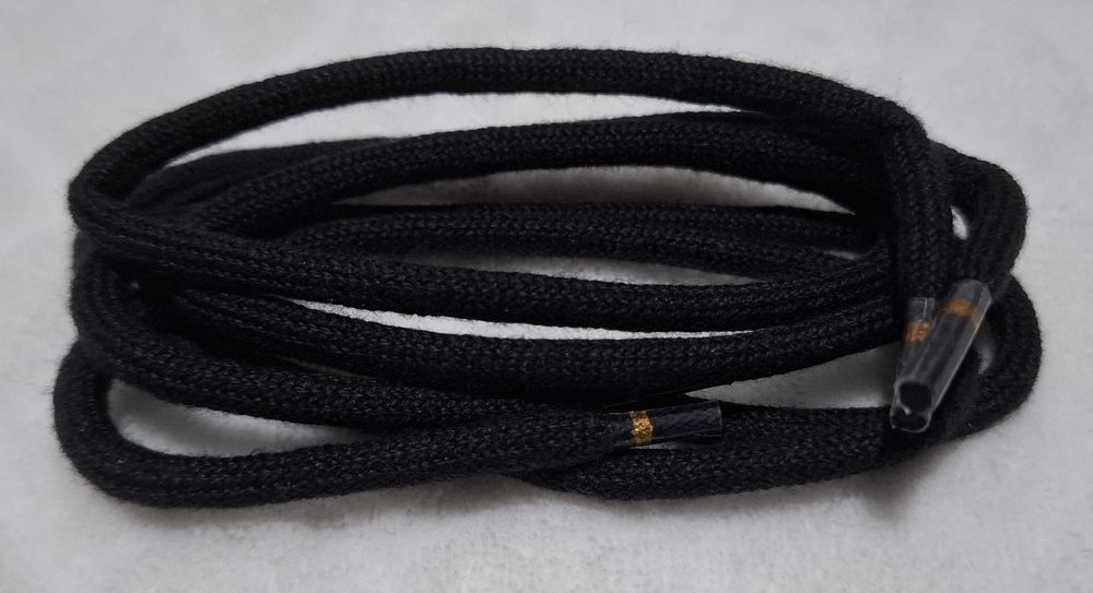 Sznurówki 60cm, okrągłe 5mm, czarne, Ringelspitz, Ringpoint