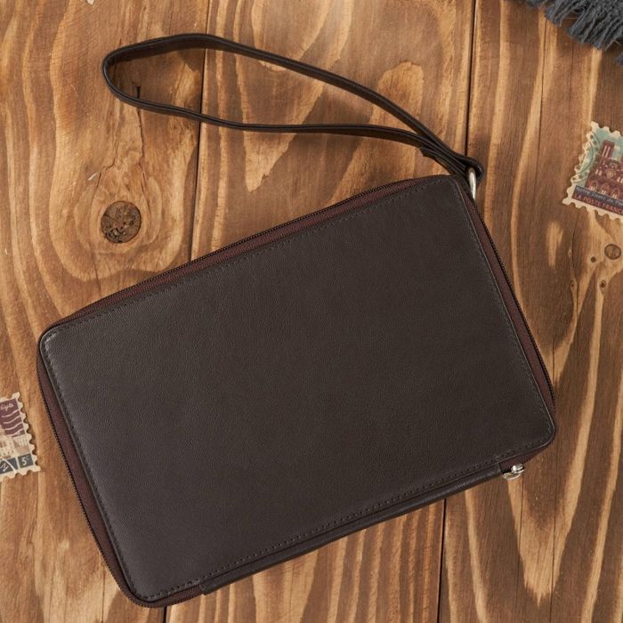 Klasyczna saszetka męska ze skóry z organizerem Paolo Peruzzi T-26-BR