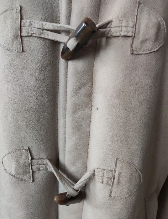 Ciepły wygodny kożuszek damski 42 XL beżowy Authentic