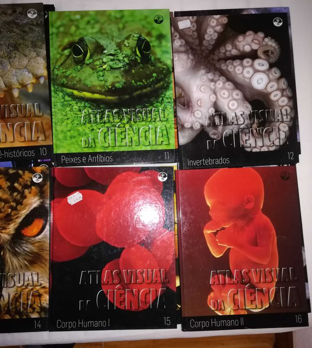 16 livros, atlas visual da ciência