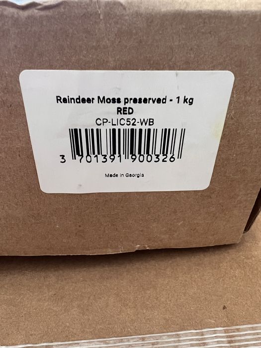 Musgo rena preservado Vermelho - 1kg