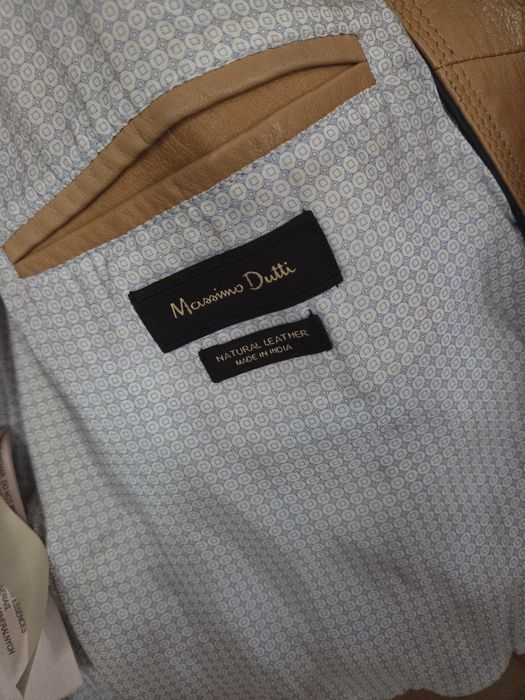 Nowa, skórzana kurtka Massimo Dutti  M/L