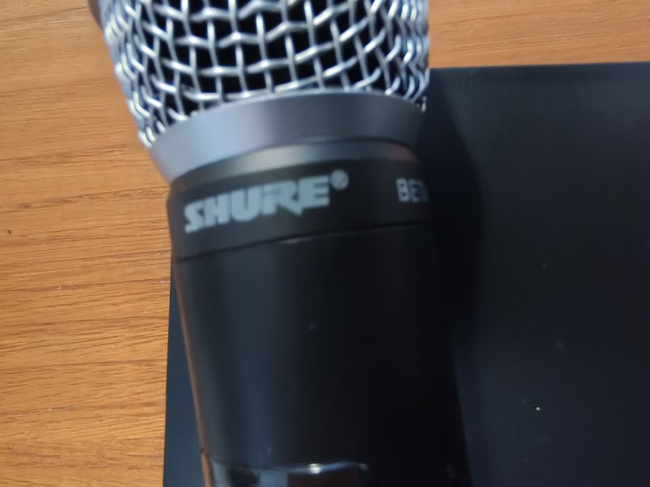Microfones shure sem fio com receptor