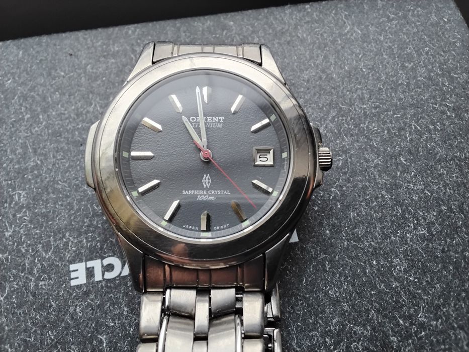 Японские часы, годинник Orient titanium quartz  100m