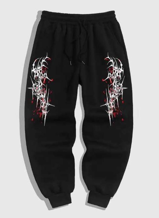Мужские Джоггеры в Темном Готическом Стиле