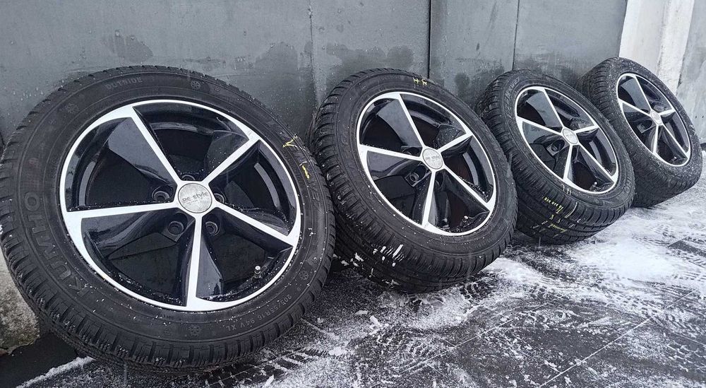 Alufelgi rotor 16 cali 5x112 ET50 VW Audi Seat Skoda + opony zimowe