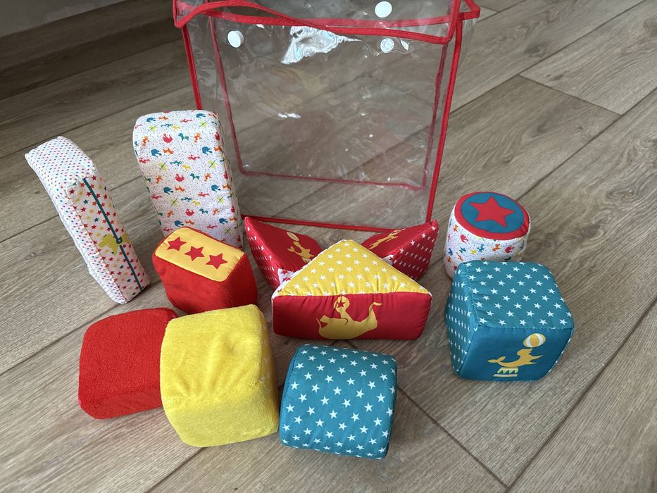 Мʼякі текстильні кубики дитячі