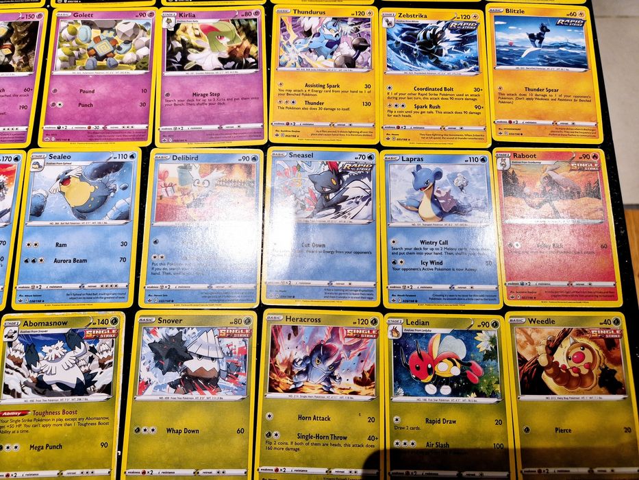 Karty Pokemon 55 sztuk rok 2021 zestaw 55/198 pudełko Flaaffy Lairon