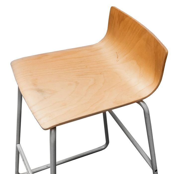 Hoker ze sklejki stelaż metalowy bistro wysoki  89X52X52 cm