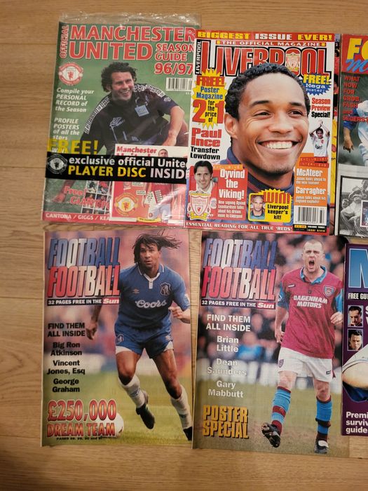 Magazyny UK Manchester United, Liverpool  Football 1996/97