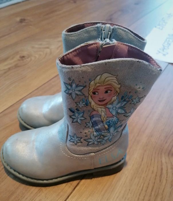 Kozaki Frozen Kraina lodu r.25 wkł 15,5 cm Elza Elsa