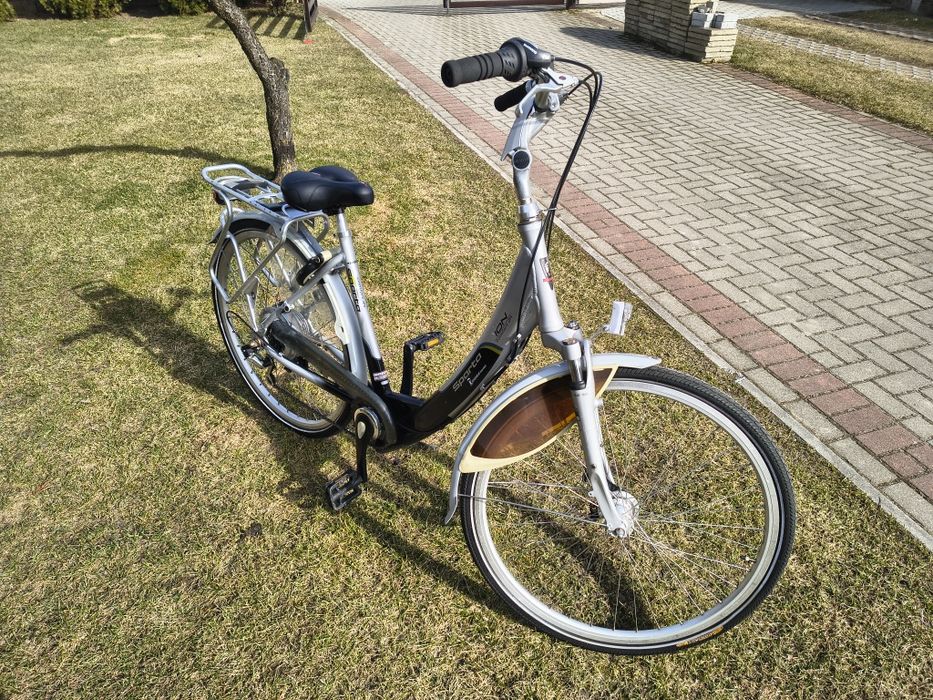Rower miejski Sparta Comfort DLX LED Shimano 6 28 cali Rama alu 50 LED