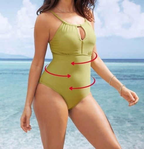 B.P.C kostium kąpielowy oliwkowy modelujący 54.