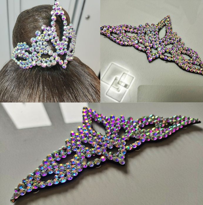 Корона на гульку, корона на пучок, діадема для гімнастики