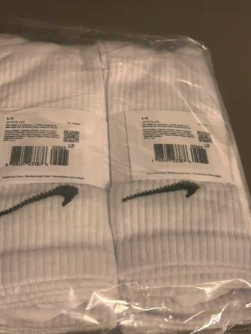NOWE Nike Everyday skarpety białe crew 3 pak nowe