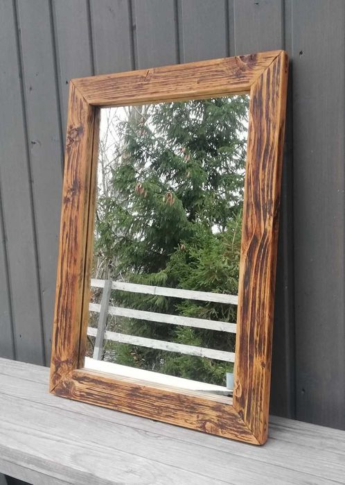 Lustro na wymiar w drewnianej ramie