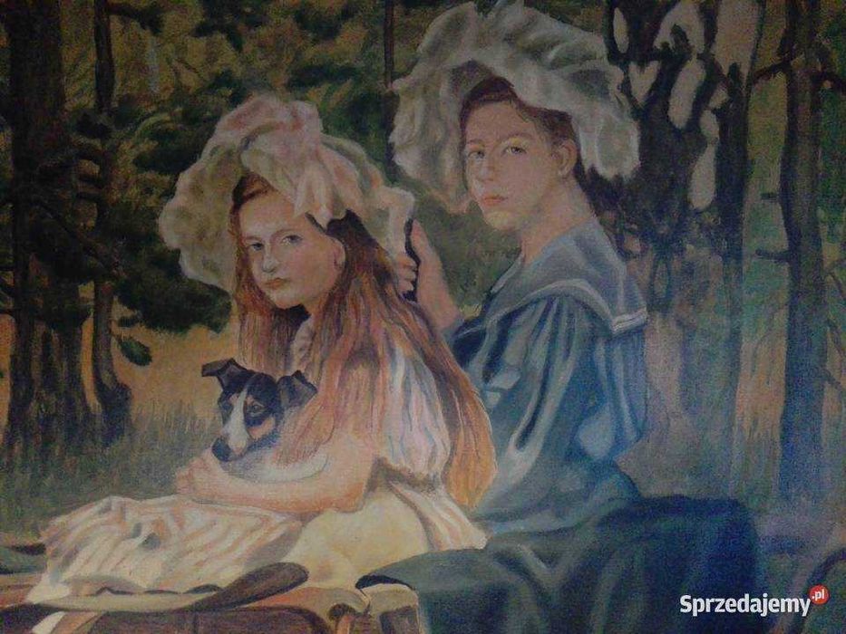 PORTRET CÓREK Magdaleny i Marii J. Wodyński 120 x 200 cm