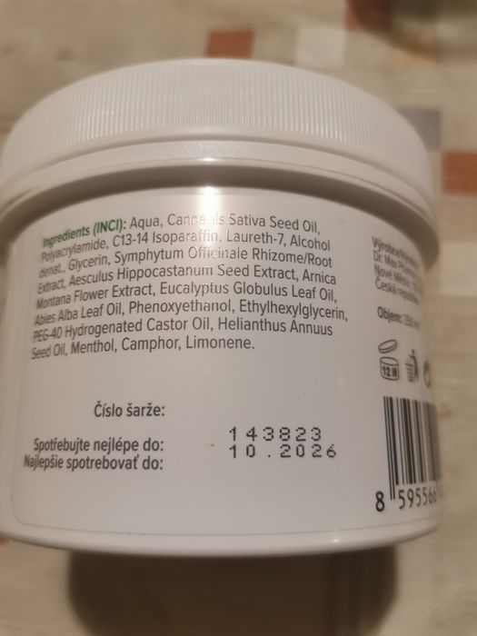 Maść z konopiami, firma Dr. Max