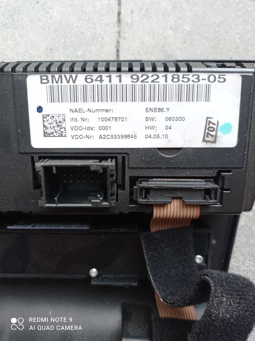 BMW 3 E90 E91,panel sterowania klimatyzacją G4L11