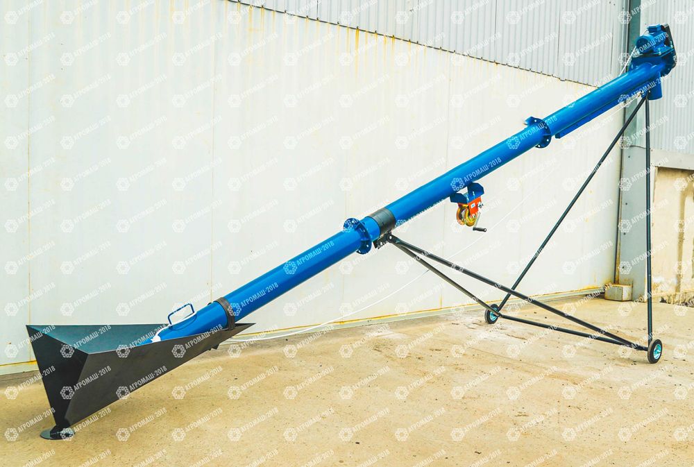 Шнековый погрузчик, винтовой конвейер, транспортер зерна, шнек