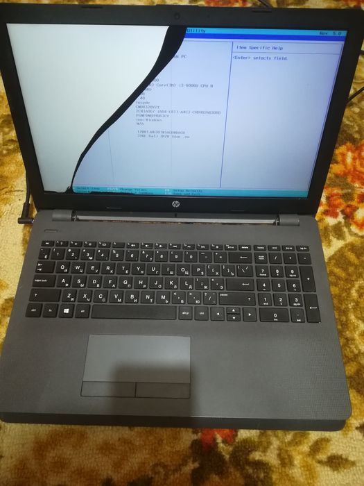 HP 250G6 Intel i3 6006U битый экран