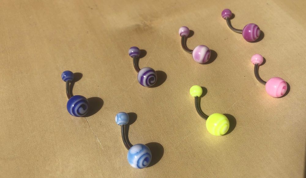7 piercings umbigo novos