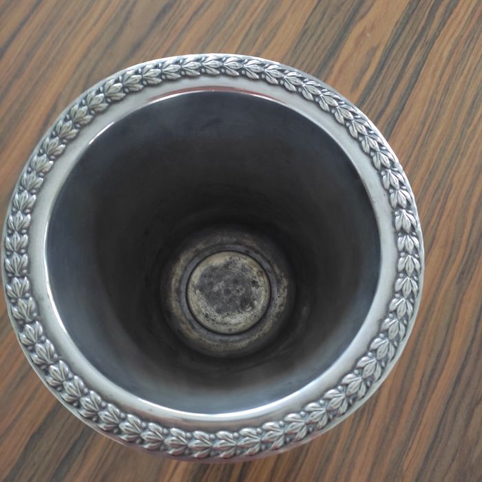 Balde de gelo em casquinha de prata