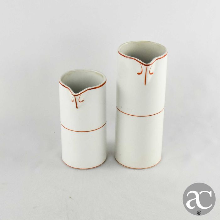 Conjunto de 2 jarros porcelana Artibus, Art Déco