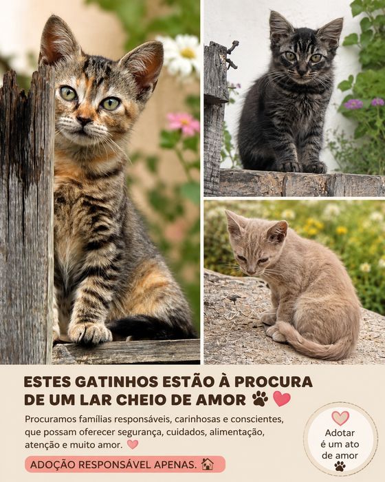 Gatinhos  para adoção