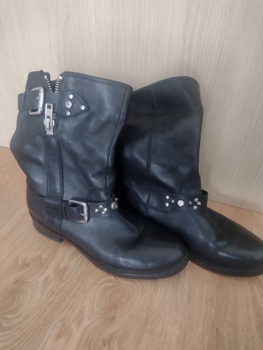 Czarne botki damskie kozaki guess 39