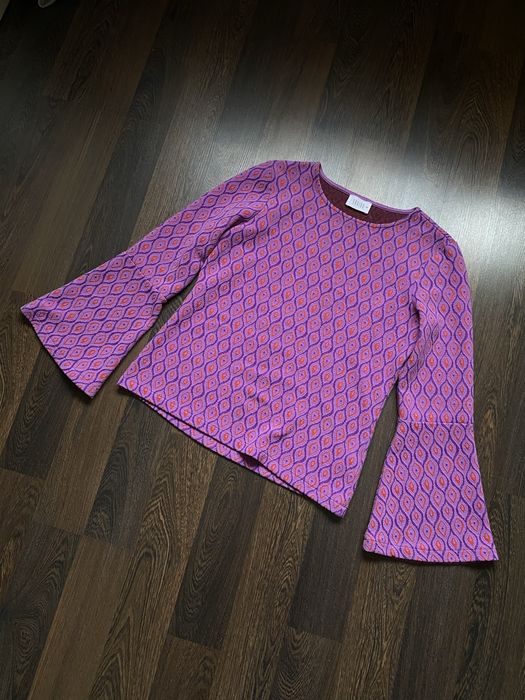 Кофта светр блуза топ з рукавами кльош етно бохо вінтаж вінтажна