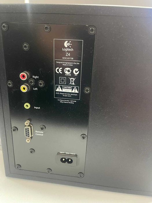 Colunas de som Logitech para PC 2.1., Z4, M/N:S-0175B64550298264194122