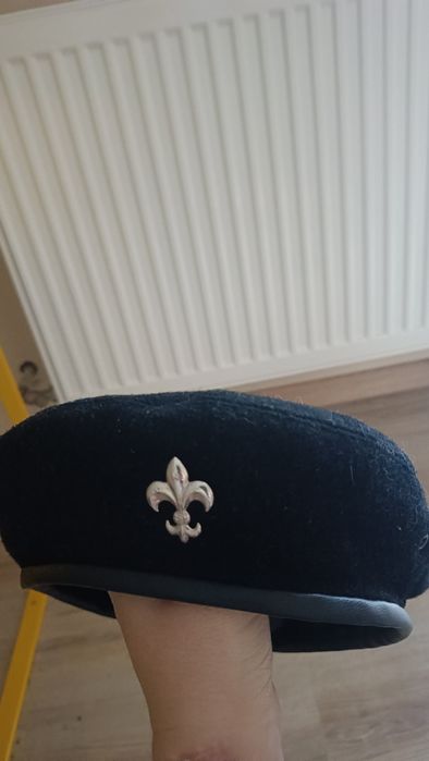 Beret harcerski czarny z linką rozmiar 56