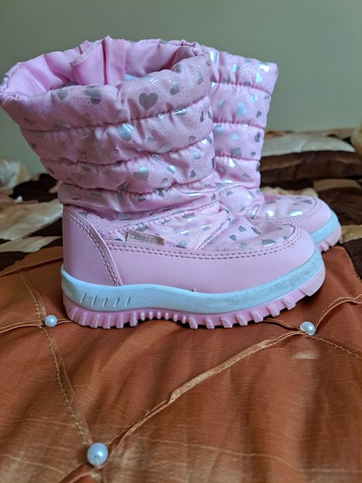Kozaki zimowe 26 różowe